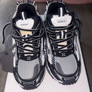 Off-White Black and Gray Sneakers